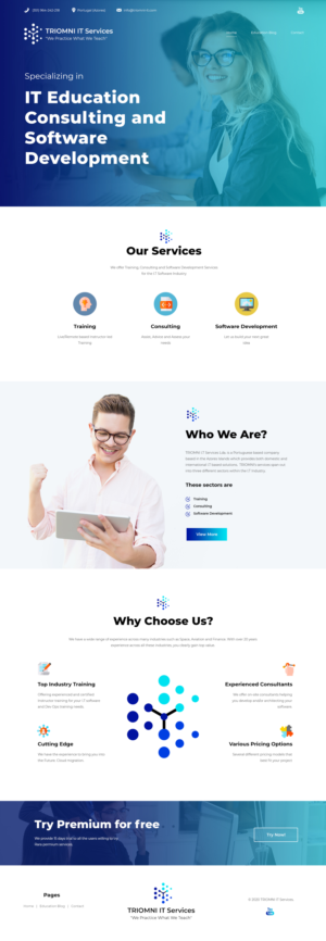 Web-Design von Ahmad Ghani 2 für TRIOMNI IT Services Lda. | Design #25725420