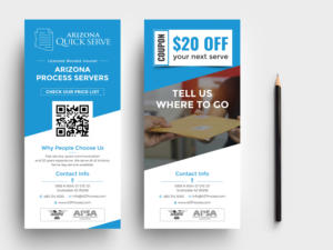 Process serving company needs a seasonal flyer with price list | Flyer-Design von ecorokerz