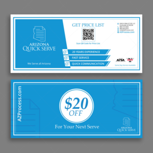 Process serving company needs a seasonal flyer with price list | Flyer-Design von DA.