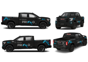 2020 GMC Sierra 1500 Elevation Black Roofing contractor company | Car Wrap Design by Alessandro Serrago