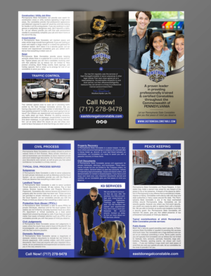 Private law enforcement protective services needs a kick ass brochure | Flyer Design by chandrayaan.creative