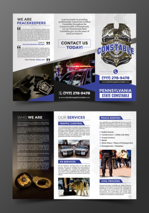 Private law enforcement protective services needs a kick ass brochure | Flyer Design by ecorokerz