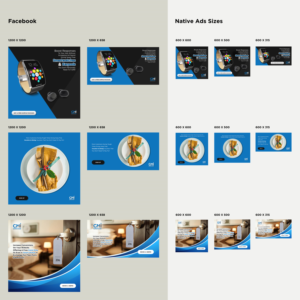 Three Banner Ad Concepts Multiple Sizes For Facebook Native Ads Network Campaigns | Banner-Design von Ahmad Ghani 2