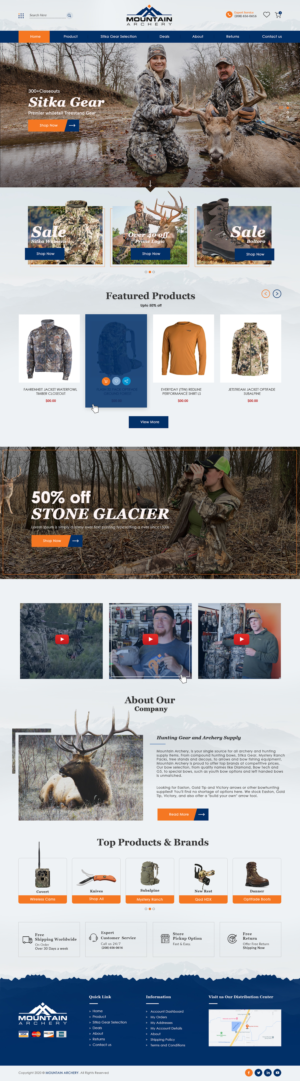 Outdoor Supply Company Web Design | Web Design by bdesigner9