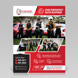 Awesome Flyer for Tactical Emergency Response Services  | Flyer Design by sun_design