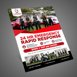 Awesome Flyer for Tactical Emergency Response Services  | Flyer Design by aspiremedia