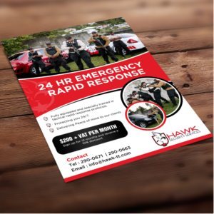 Awesome Flyer for Tactical Emergency Response Services  | Flyer Design by Schöpfer