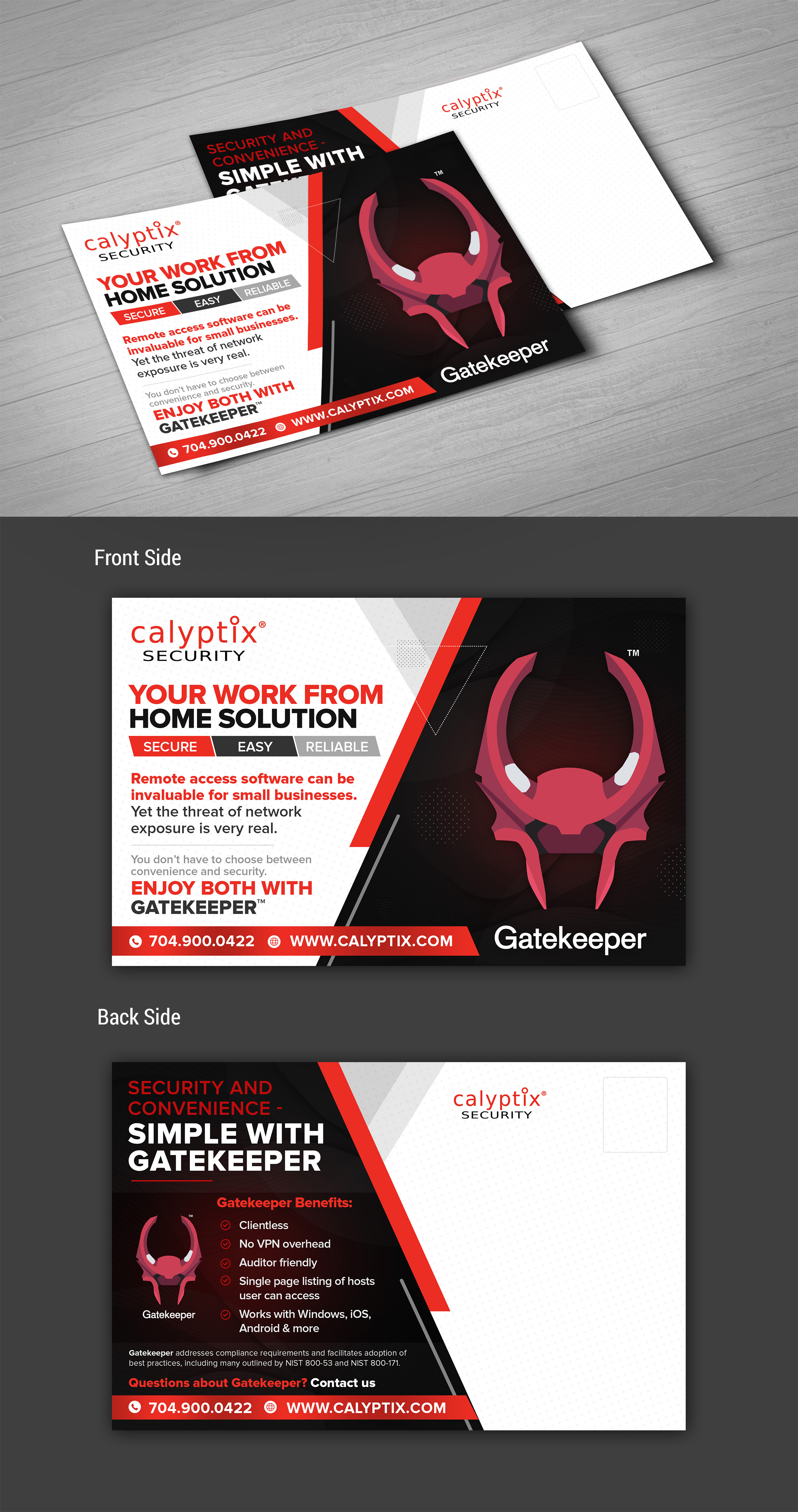 Postcard Design by SAI DESIGNS for Calyptix | Design #25806095