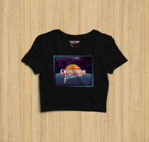 Envysion Fitness RETRO T-Shirt Design  | T-shirt Design by aniep