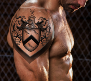 Original adaptation of John family Coat of arms - tattoo | Tattoo Design by tarokun