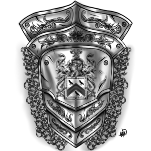 Original adaptation of John family Coat of arms - tattoo | Tattoo Design by El Yisk 2