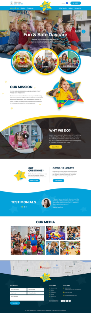 Homepage for preschool with coding and branding | Web-Design von Shijo John