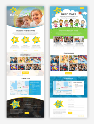 Homepage for preschool with coding and branding | Web Design by Starlyn DS