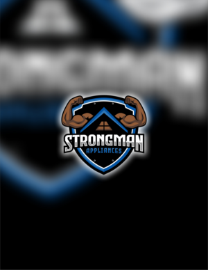 Strongman appliances Logo refresher and ad poster | Billboard Design by Dickythx16