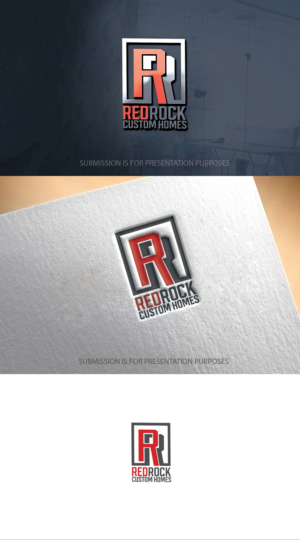 REDROCK CUSTOM HOMES | Logo Design by graphicevolution