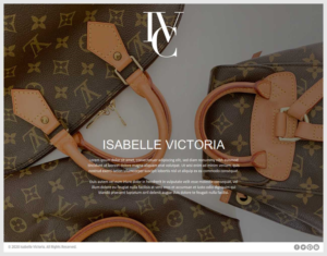 ISABELLE VICTORIA - brand producing beautiful ladies bags to go through the day in an organized way | Web Design by -Marc-