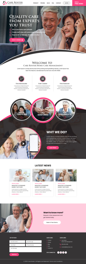 Web Design by Shijo John for Wolfhound Software | Design #25859607