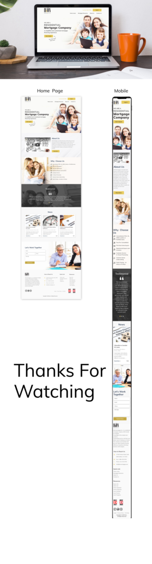 Mortgage Company Website / based from Avada design | Web Design by sai.designer87