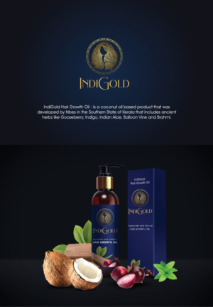 Luxury Ayurvedic Hair Oil logo and package design | Packaging Design by Xyper_Design