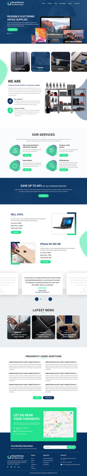 Renewed electronic office supplies  | Landing Page-Design von Titan Eagle