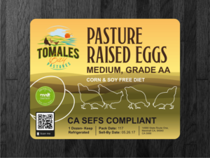 Changes to a modern Egg carton label  | Grafik-Design von Atvento Graphics