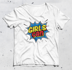 New Girls clothe band t-shirt design | T-shirt Design by Alaya