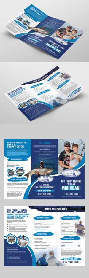 Nicky Boy Charter Fishing Brochure 2021 | Flyer Design by Deepak_9_Malhotra