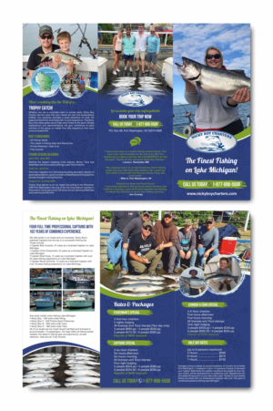 Nicky Boy Charter Fishing Brochure 2021 | Flyer Design by GLOW