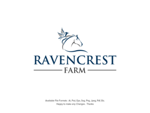 Ravencrest Farm | Logo-Design von sabbir049