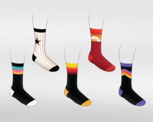 Custom NBA City Edition Basketball Socks - The Fellas Socks | Grafik-Design von vpt_creations