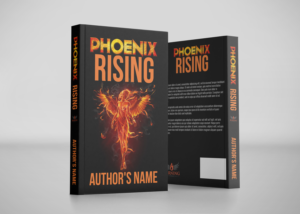 Phoenix Rising Book Cover Design featuring a Phoenix and Flames | Grafik-Design von CreaTVIT