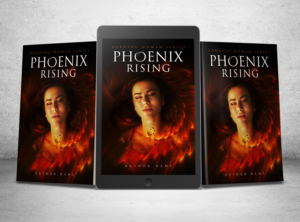 Phoenix Rising Book Cover Design featuring a Phoenix and Flames | Grafik-Design von ARTOGRAPHY