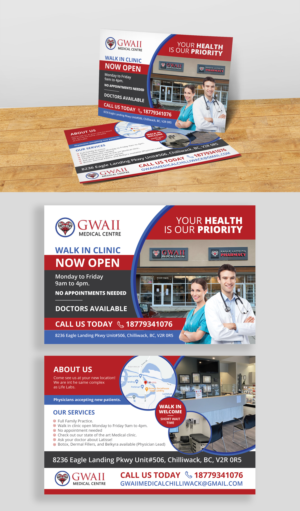 Medical clinic Flyer for Gwaii Medical clinic in Chilliwack, BC | Flyer Design by Achiver