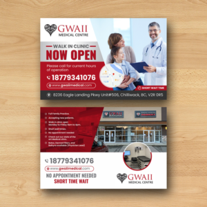 Medical clinic Flyer for Gwaii Medical clinic in Chilliwack, BC | Flyer Design by ecorokerz