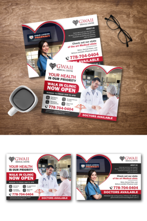 Medical clinic Flyer for Gwaii Medical clinic in Chilliwack, BC | Flyer Design by M 8