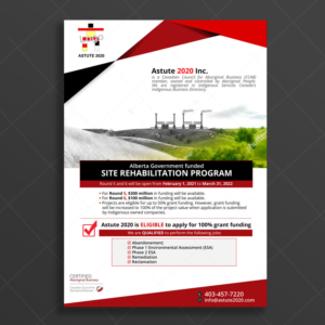 Astute 2020 - Aboriginal Business in Energy Industry | Flyer Design by DA.