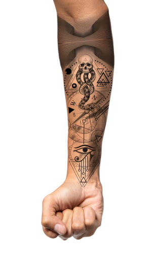 Geometric Surrealism Tattoo | Tattoo Design by edge design