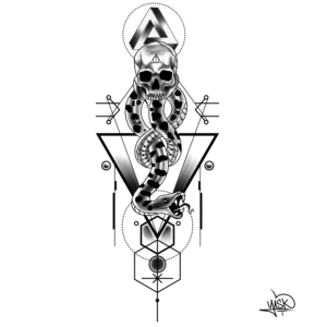 Geometric Surrealism Tattoo | Tattoo Design by El Yisk 2