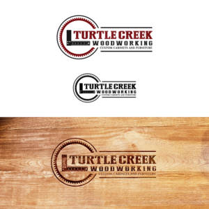 turtle creek woodworking | Logo Design by MG.graphics