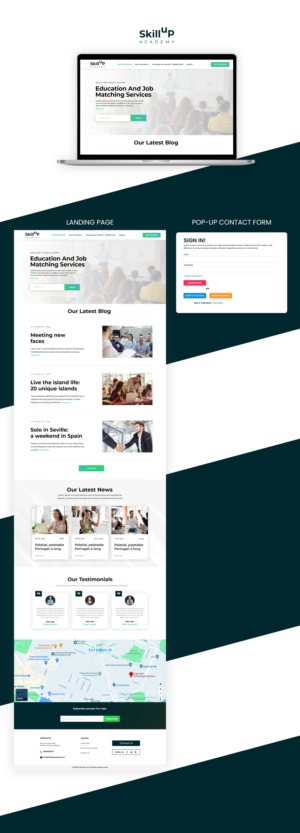 Website for new company SkillUp Academy (labor market services) | Web-Design von Adeel Rahman