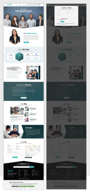 Website for new company SkillUp Academy (labor market services) | Web-Design von Titan Eagle