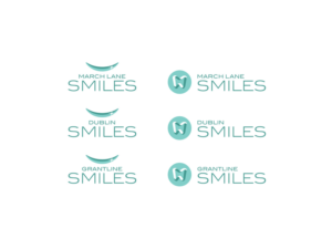 Dublin Smiles, Grantline Smiles, March Lane Smiles | Logo-Design von Atvento Graphics