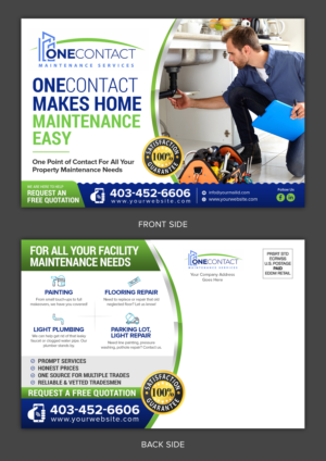 Property maintenance company needs an eye catching postcard design | Postcard Design by SAI DESIGNS