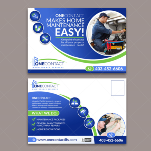 Property maintenance company needs an eye catching postcard design | Postkarten-Design von DA.