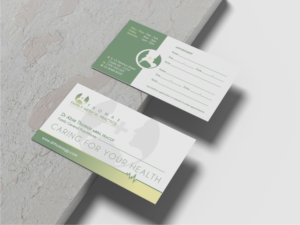 GP doctor business card to give to patients  existing logo or modification & clinic times | Visitenkarten-Design von Atvento Graphics