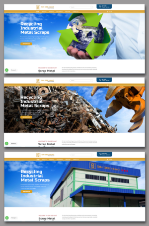 3 x Webpage Homepage Banner for New Scrap Metal Company website | Banner Ad Design by juanjoseolivieri