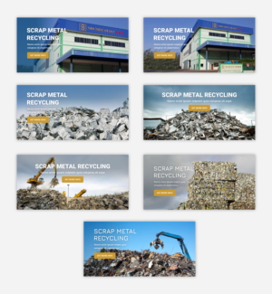 3 x Webpage Homepage Banner for New Scrap Metal Company website | Banner Ad Design by Starlyn DS