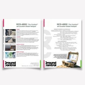 MCD-4800 Satellite Antenna Brochure | Flyer Design by Charala