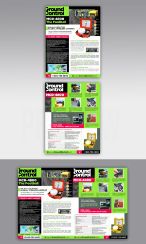 MCD-4800 Satellite Antenna Brochure | Flyer Design by DA.