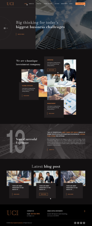 Urban Capital Investments  Corporate Showcase | Web-Design von Ved Web Services